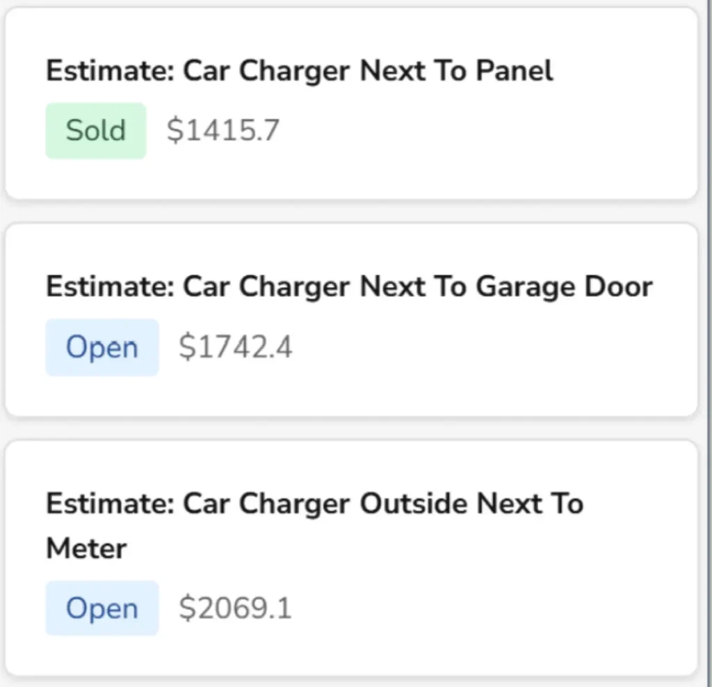 Estimate details