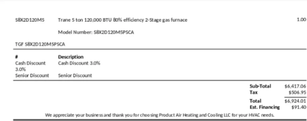 estimate details
