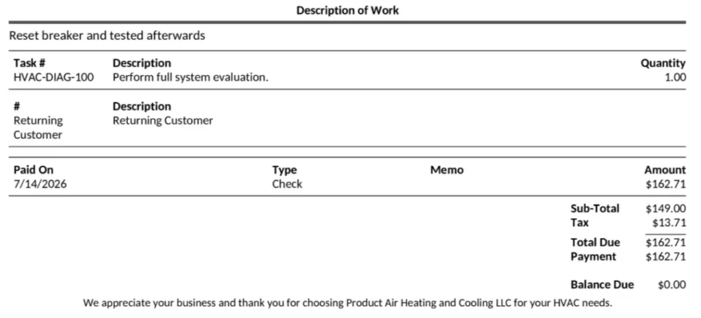 Estimate details