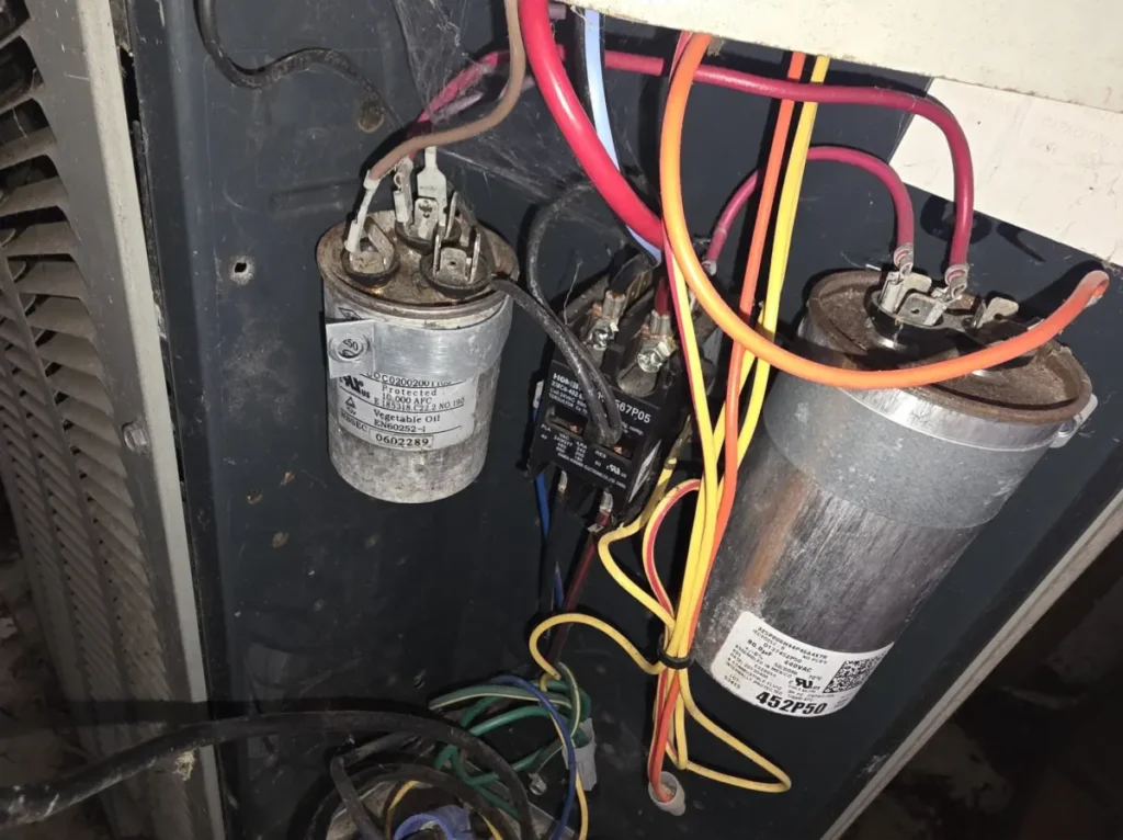 Outdoor unit electrical components
